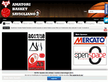 Tablet Screenshot of basketsavigliano.com